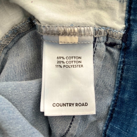 Country Road blue denim look pants - size 8 - Picture 4 of 4